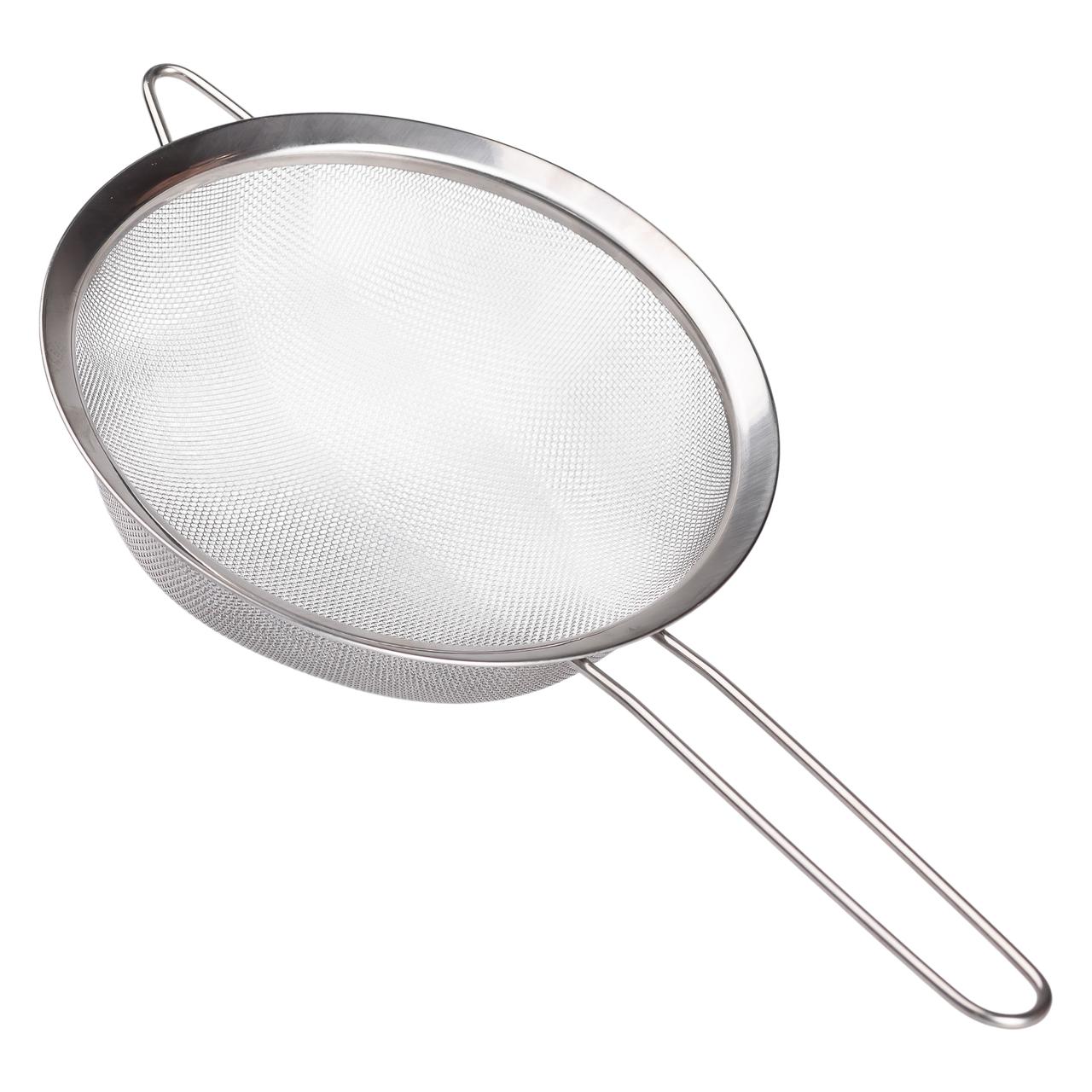 Сито дуршлак з ручкою 20 см дрібної сітці з нержавіючої сталі