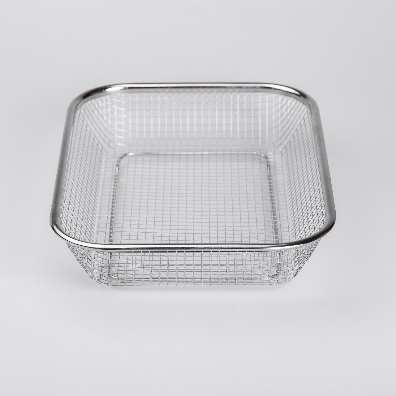 Сито-кошик для миття овочів та фруктів 29.5х21х6 см друшляк з нержавіючої сталі