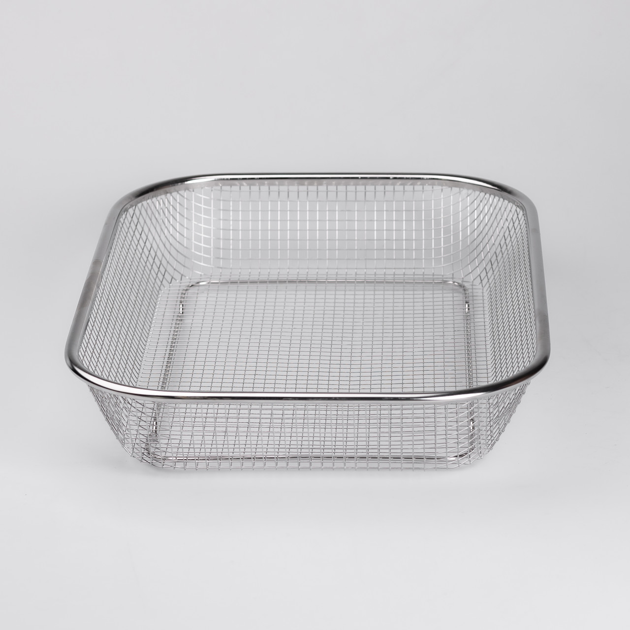 Сито-кошик для миття овочів та фруктів 37.5х27.5х6.8 см друшляк з нержавіючої сталі