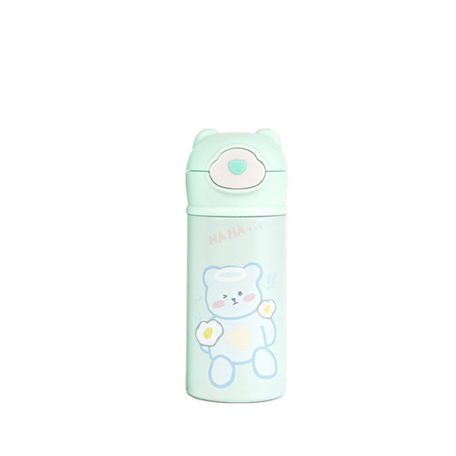 Термос дитячий Beizhiming Vacuum Cup 300ml термос із поїлкою термос із трубочкою для дітей М&apos;ятний