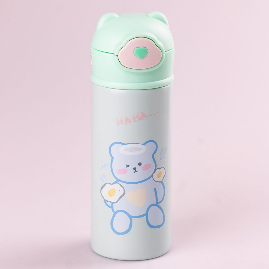 Термокружка дитяча Beizhiming Vacuum Cup 420ml термос із поїлкою М&apos;ятний