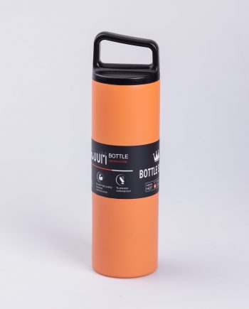 Термос металевий 500 мл з нержавіючої сталі Bottle Sport з ручкою помаранчевий
