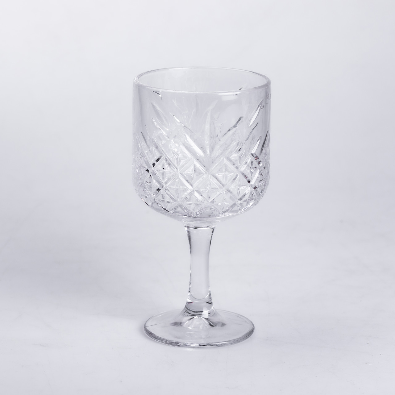 Келихи для вина на високій ніжці набір 6 шт винний келих скляний прозорий 400 мл