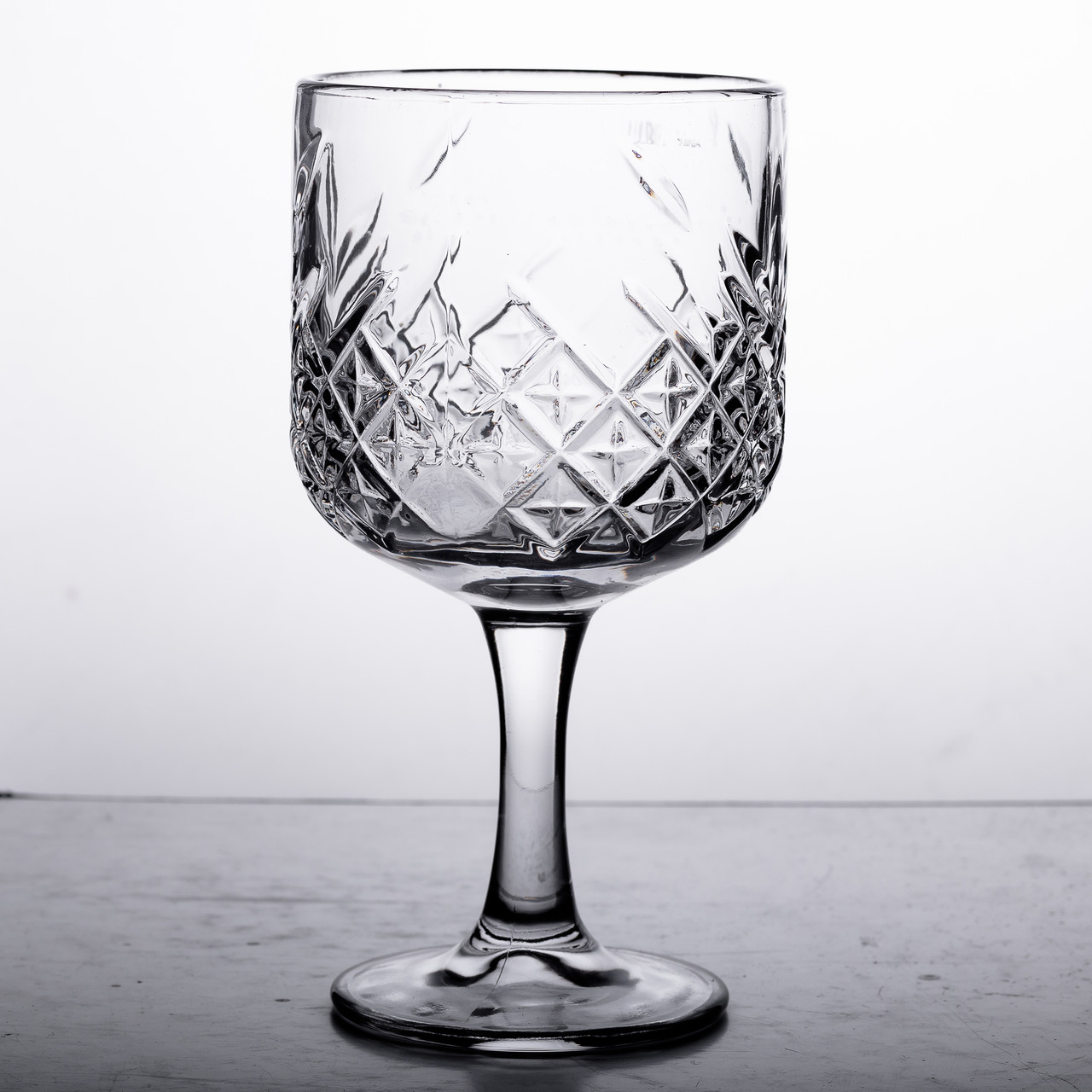 Келихи для вина на високій ніжці набір 6 шт винний келих скляний прозорий 400 мл