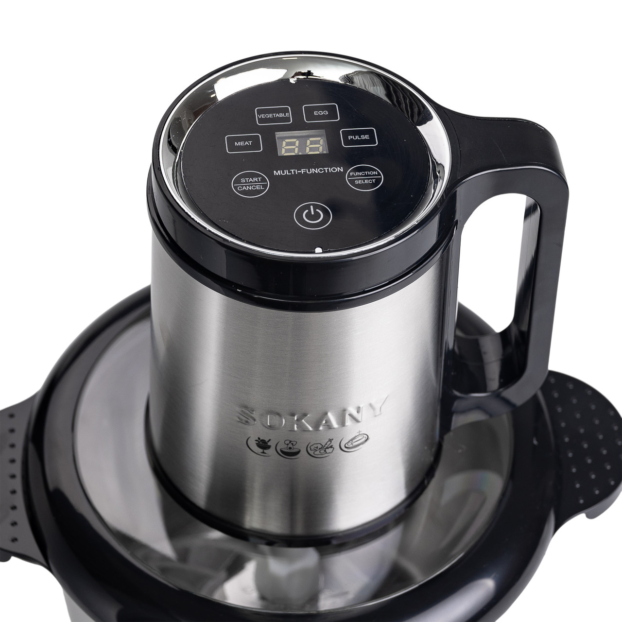 Чопер подрібнювач 800 Вт 4 леза з чашею на 3 літри м'ясорубка Sokany