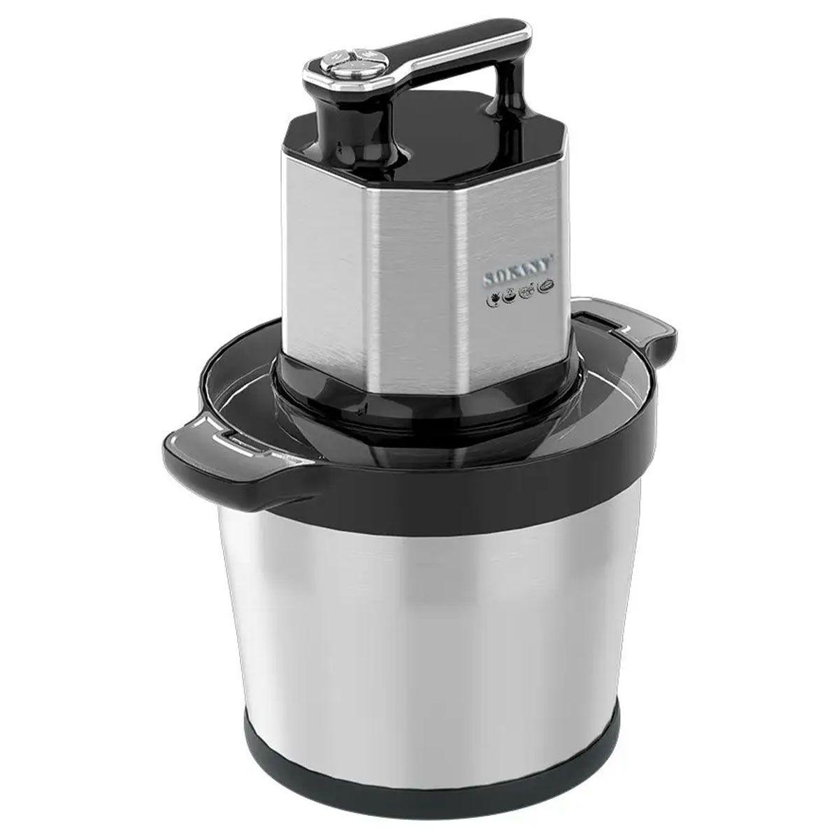 Чопер подрібнювач 800 Вт з чашею на 8 літрів 6 лез м'ясорубка Sokany
