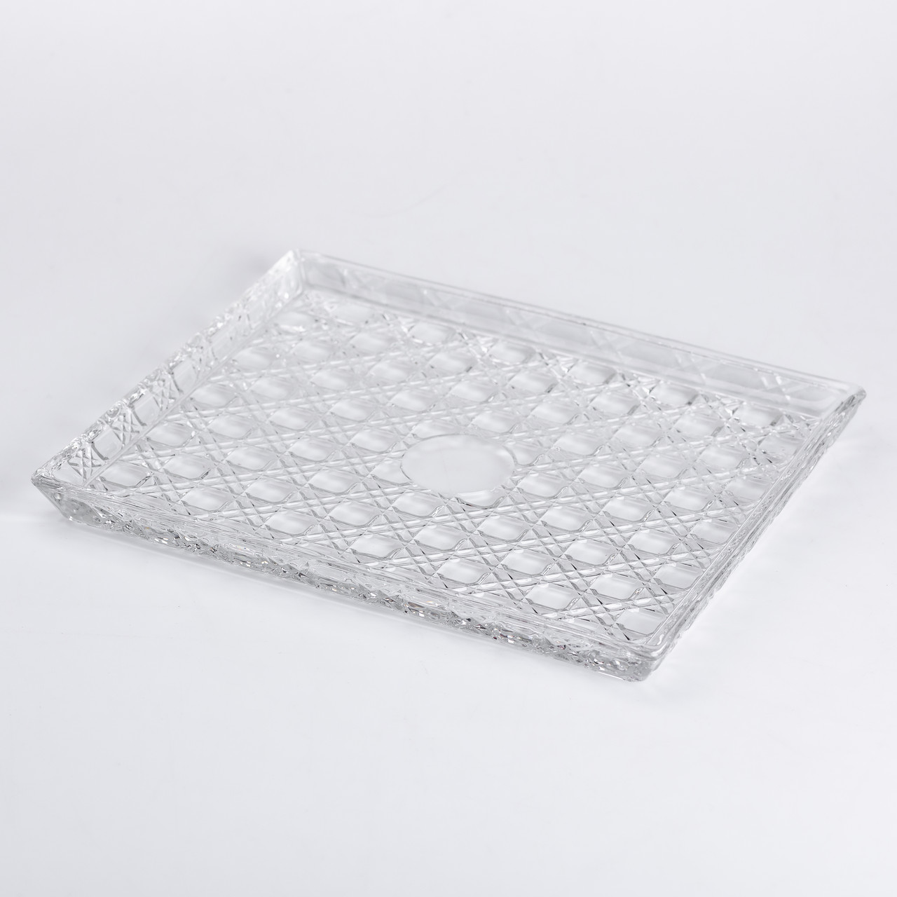 Блюдо для закусок Lirmartur скляне 24,5*20,5*2 см