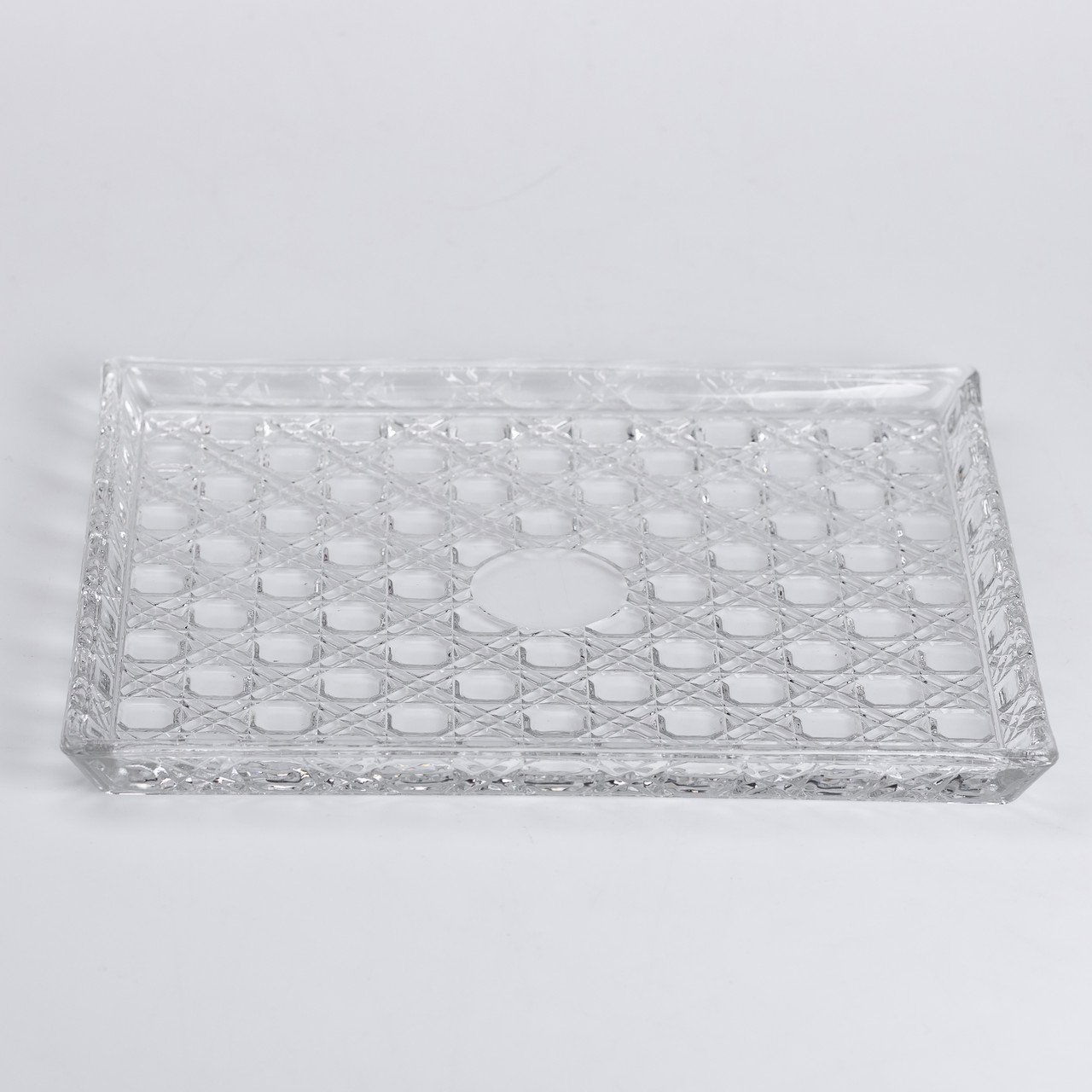 Блюдо для закусок Lirmartur скляне 24,5*20,5*2 см