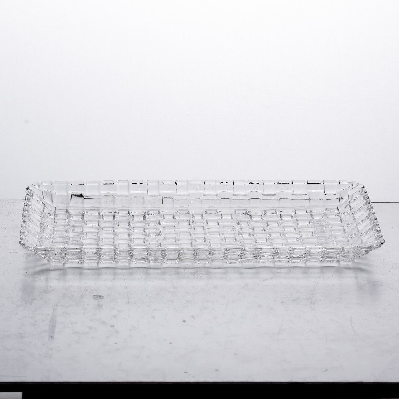 Блюдо для закусок скляне 25*12,5*1,5 см прямокутне