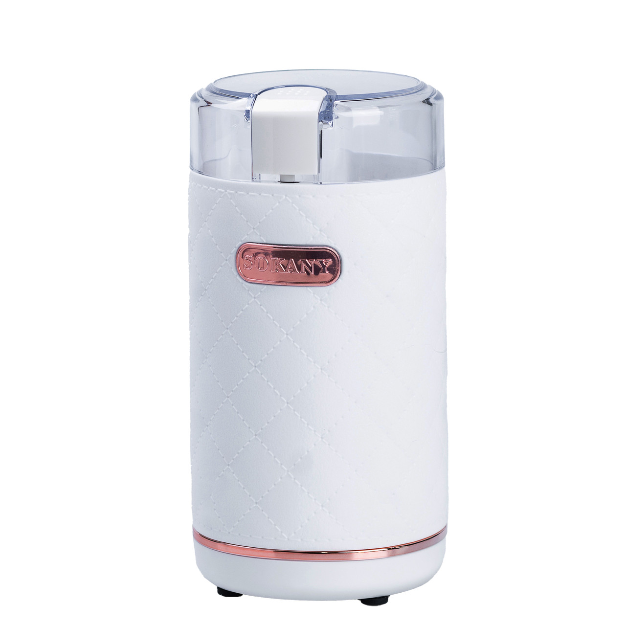 Кавомолка мультимолка електрична 150 Вт 50 г автоматична для дрібного помолу Біла Sokany