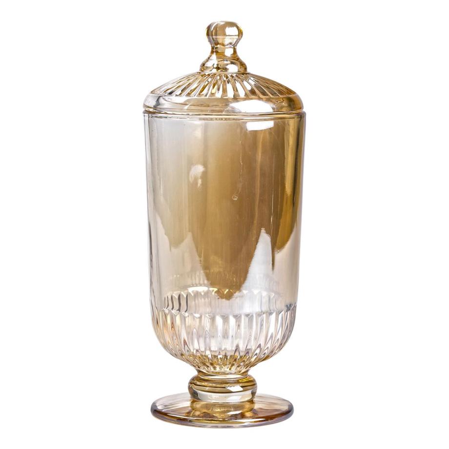 Цукерниця з кришкою скляна Ø10 см