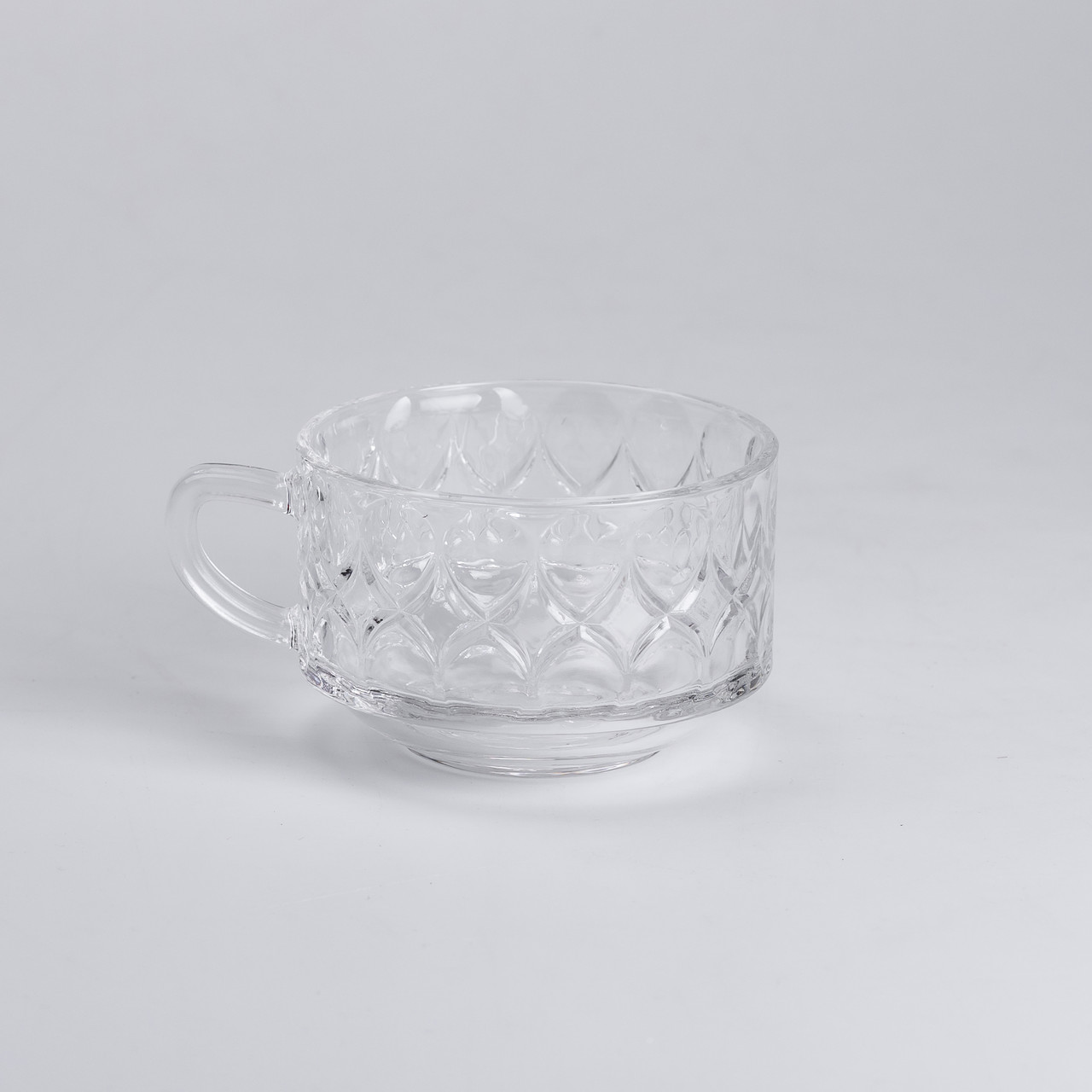 Набір прозорих чашок 6 шт 270 мл скляних для чаю, для кави