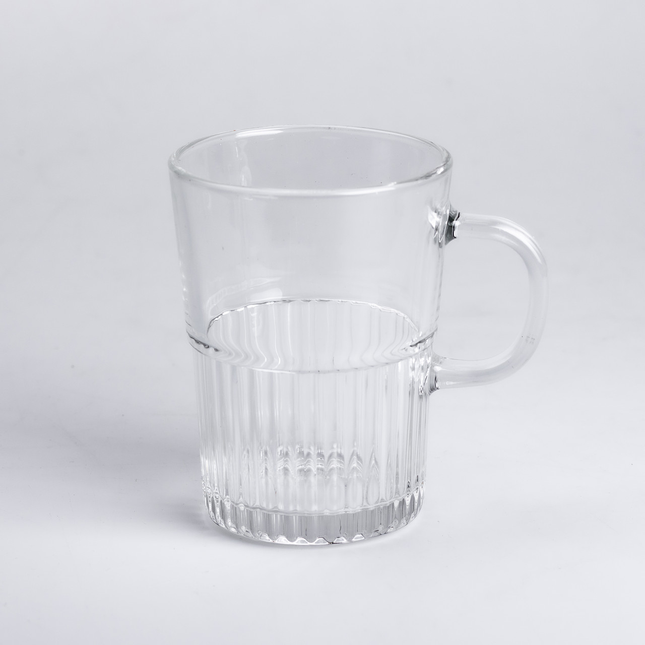 Набір чашок скляних 2 шт. для чаю, кави 500 мл прозорі