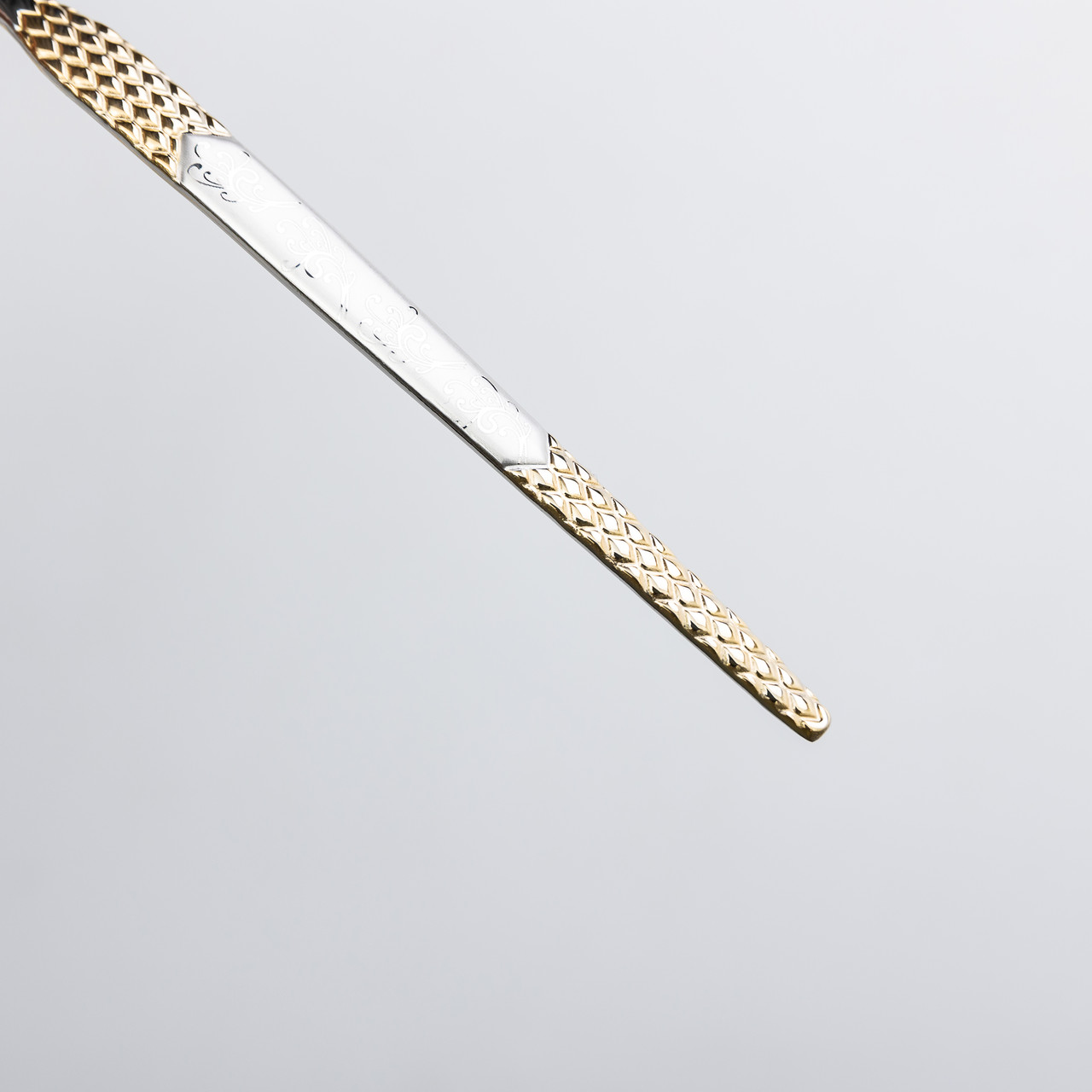 Набір десертних виделок 6 штук виделки десертні з нержавіючої сталі 15.5 см Срібло з золотом