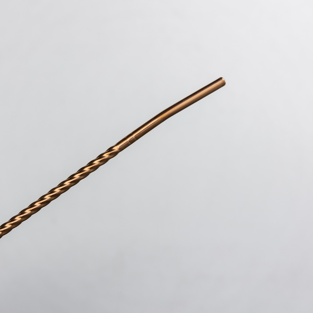 Набір багаторазових ложок-трубочок 6 шт для напоїв 22 см зі щіткою для миття з нержавіючої сталі Бронзовий