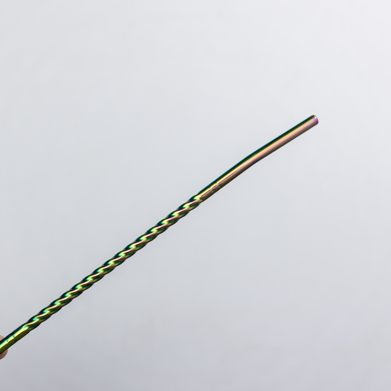 Набір багаторазових ложок-трубочок 6 шт для напоїв 22 см зі щіткою для миття з нержавіючої сталі Хамелеон