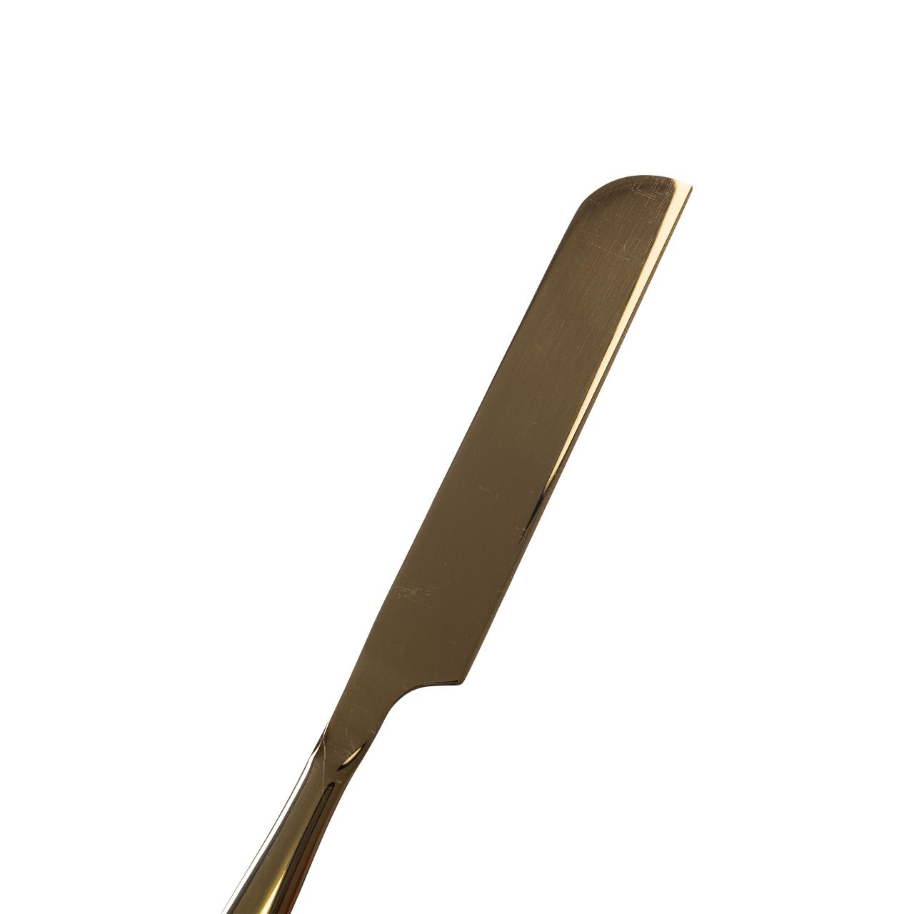 Набір приладів для подачі торта 4 предмети з нержавіючої сталі Золотистий