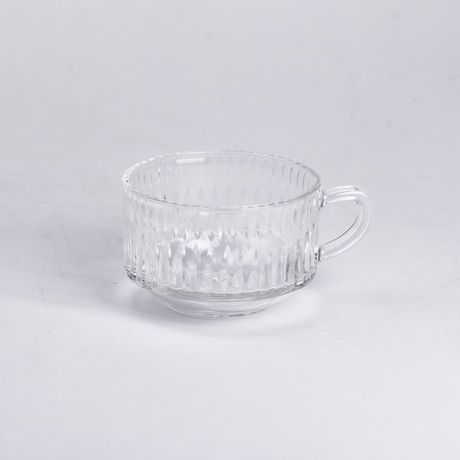 Набір скляних чашок 6 штук по 270 мл