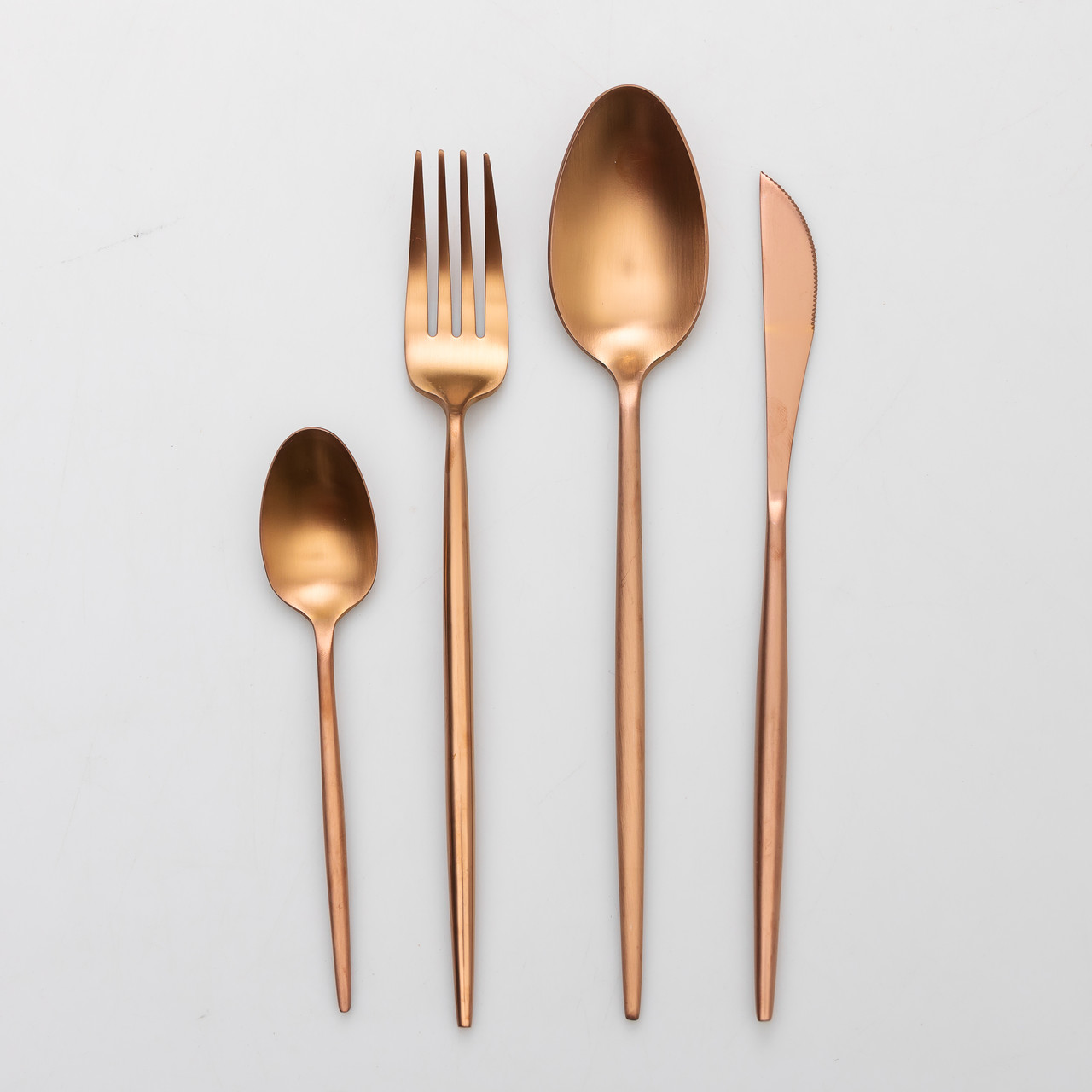 Набір столових приборів 24 предмети столовий набір на 6 персон Бронза