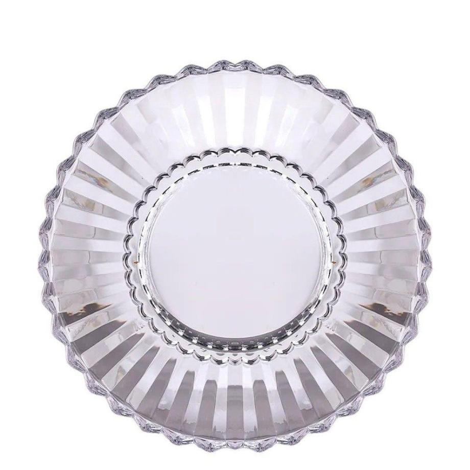 Сервірувальне блюдо Ø 28 см прозоре кругле для дому та кафе