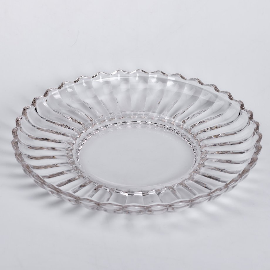 Сервірувальне блюдо Ø 28 см прозоре кругле для дому та кафе