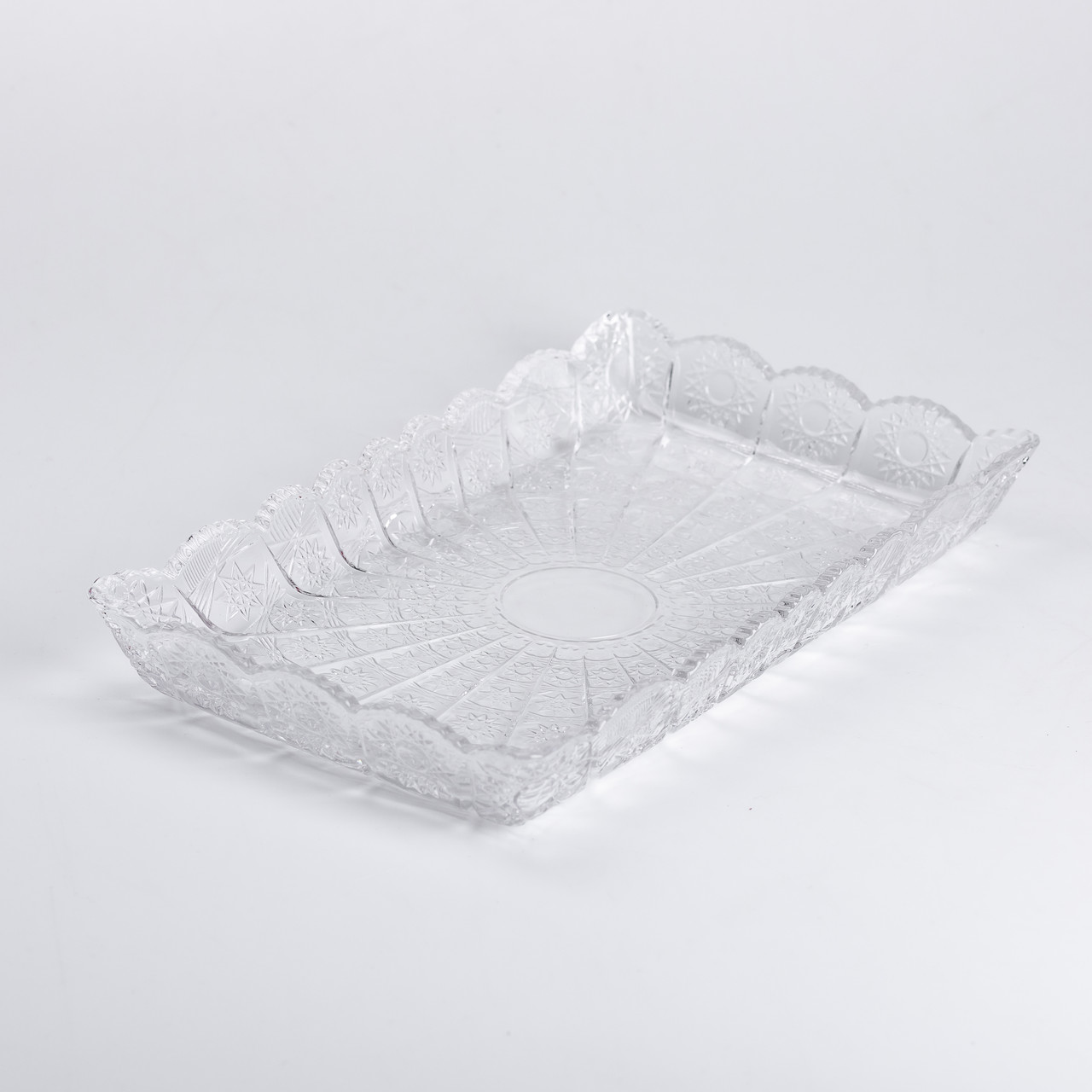 Блюдо для закусок Lirmartur скляне 28,6*16,5*3 см