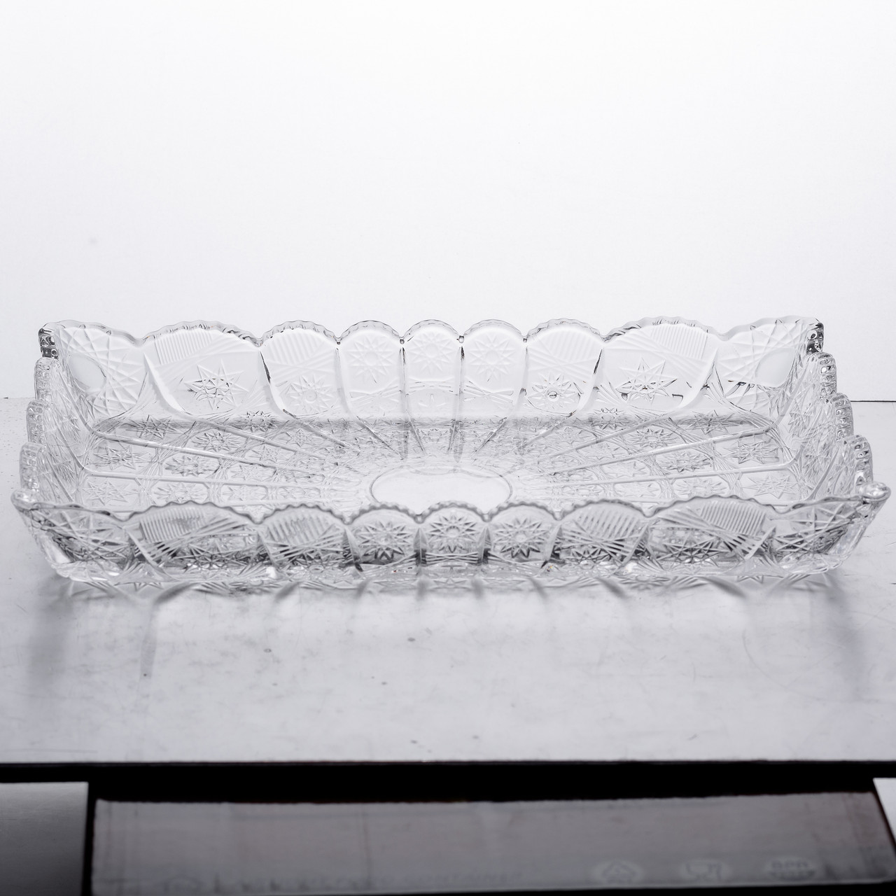 Блюдо для закусок Lirmartur скляне 28,6*16,5*3 см