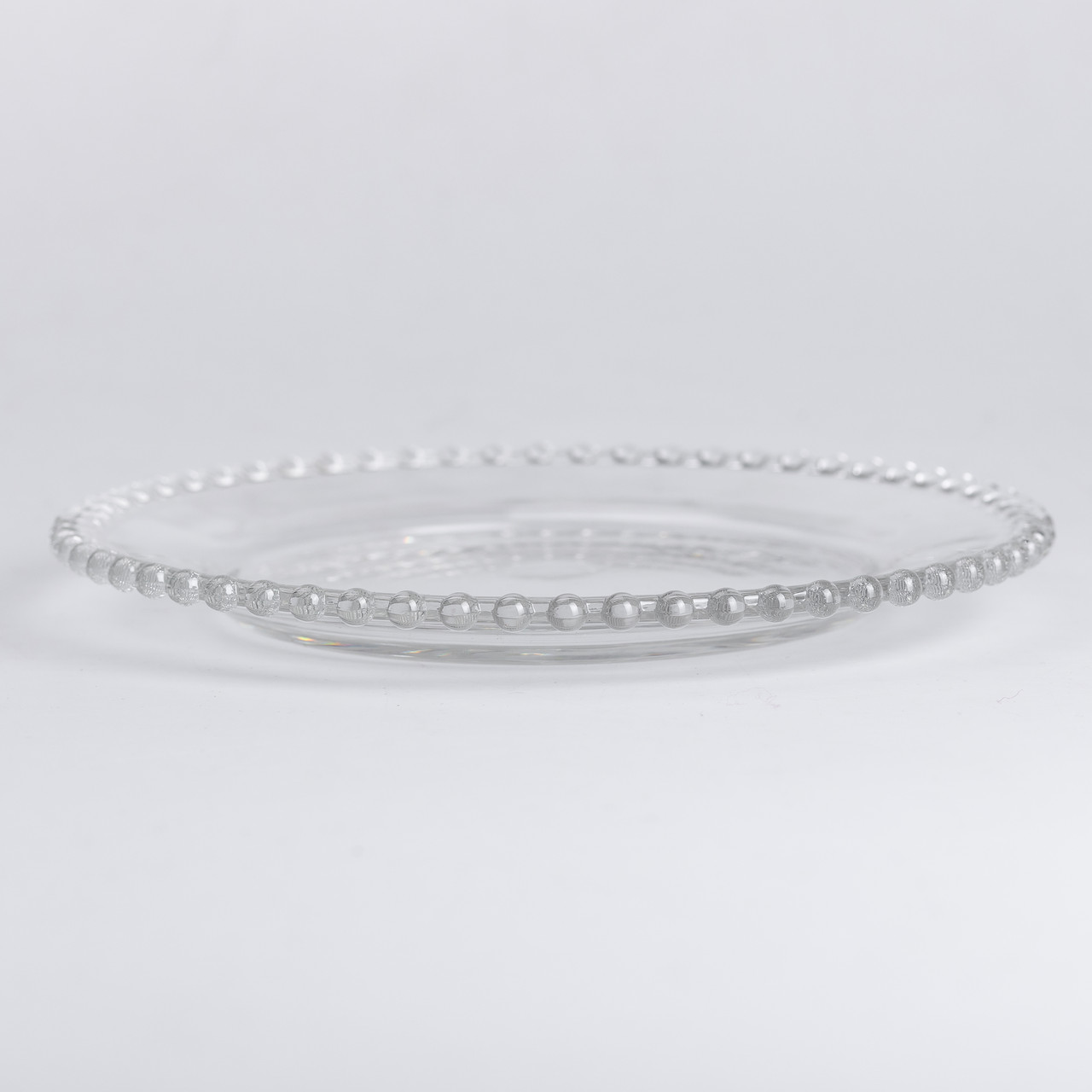 Тарілка десертна скляна Перлини 18,5 см