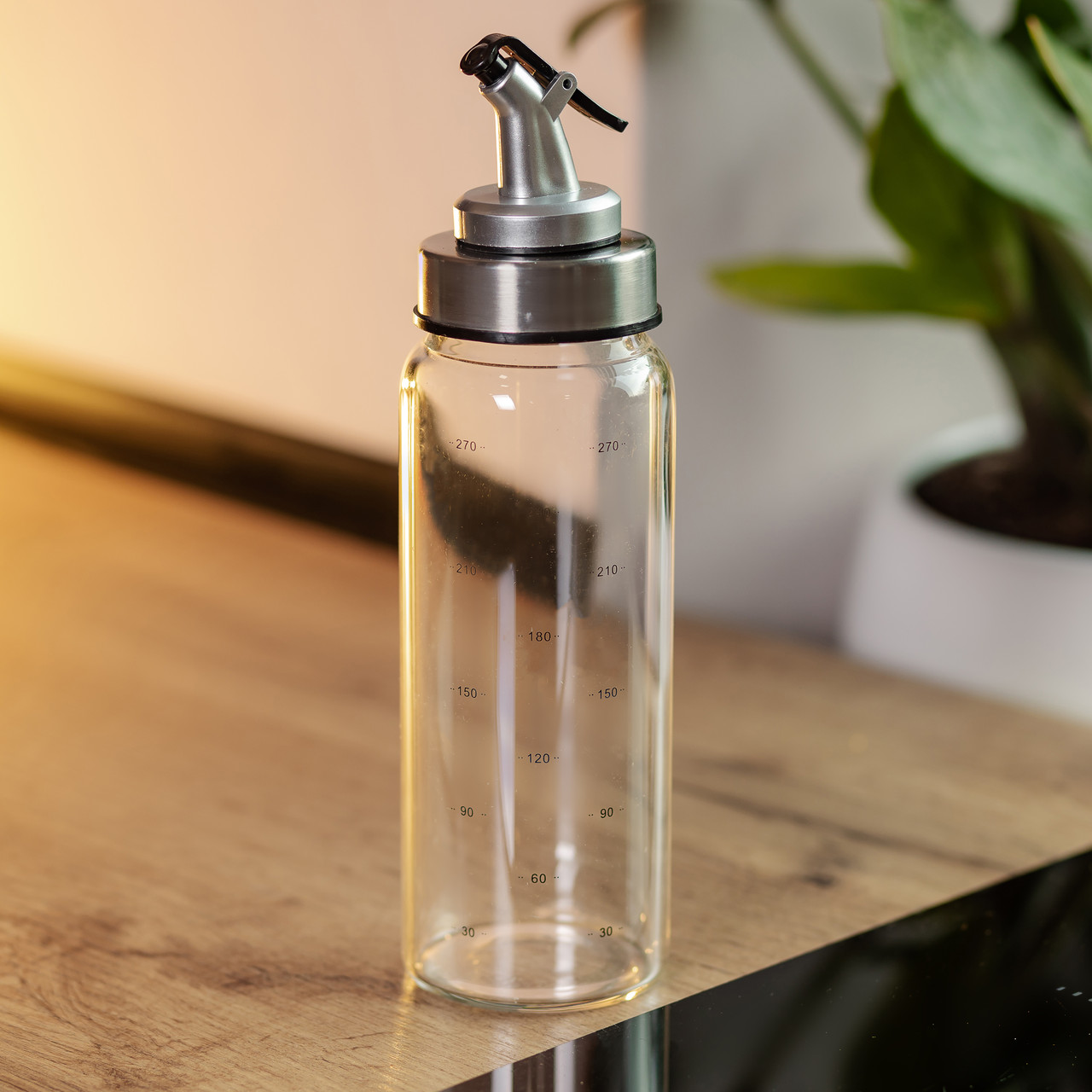 Пляшка для олії та оцту з дозатором 350 мл скляна