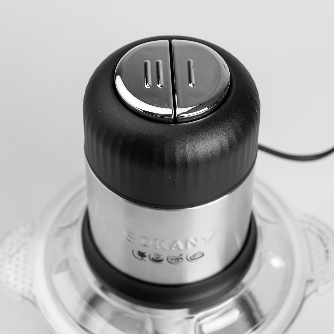 Чопер подрібнювач 800 Вт 4 леза з чашею на 2 літри м'ясорубка Sokany