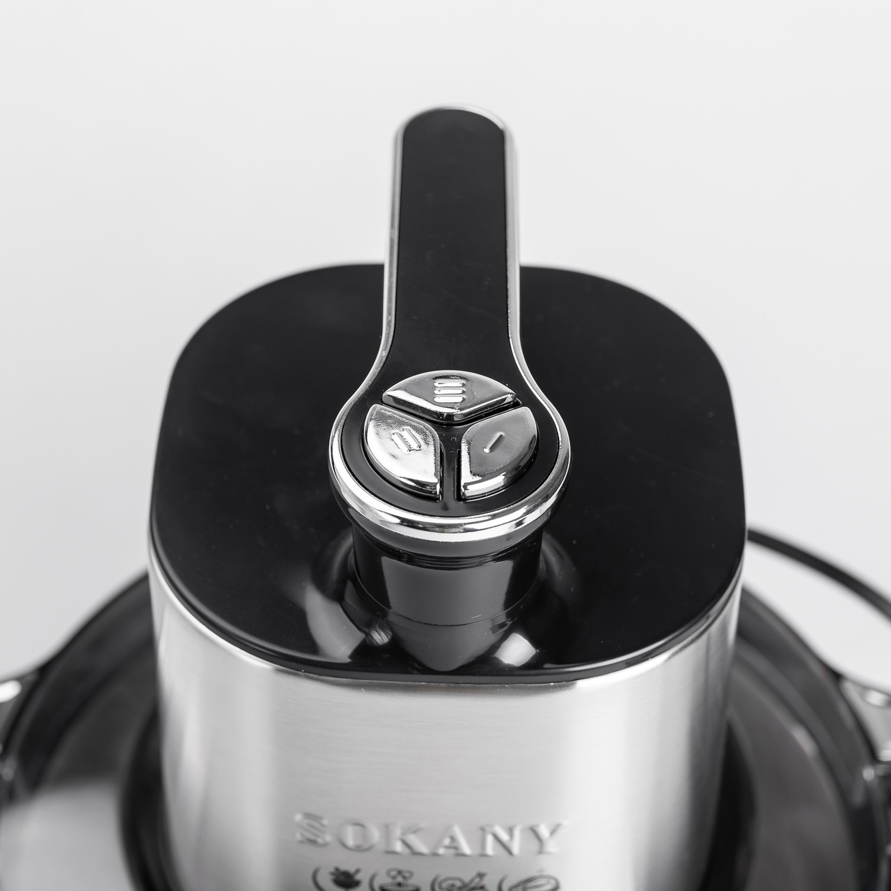 Чопер подрібнювач з чашею 4 літри м'ясорізка 4 леза нержавіюча сталь м'ясорубка Sokany