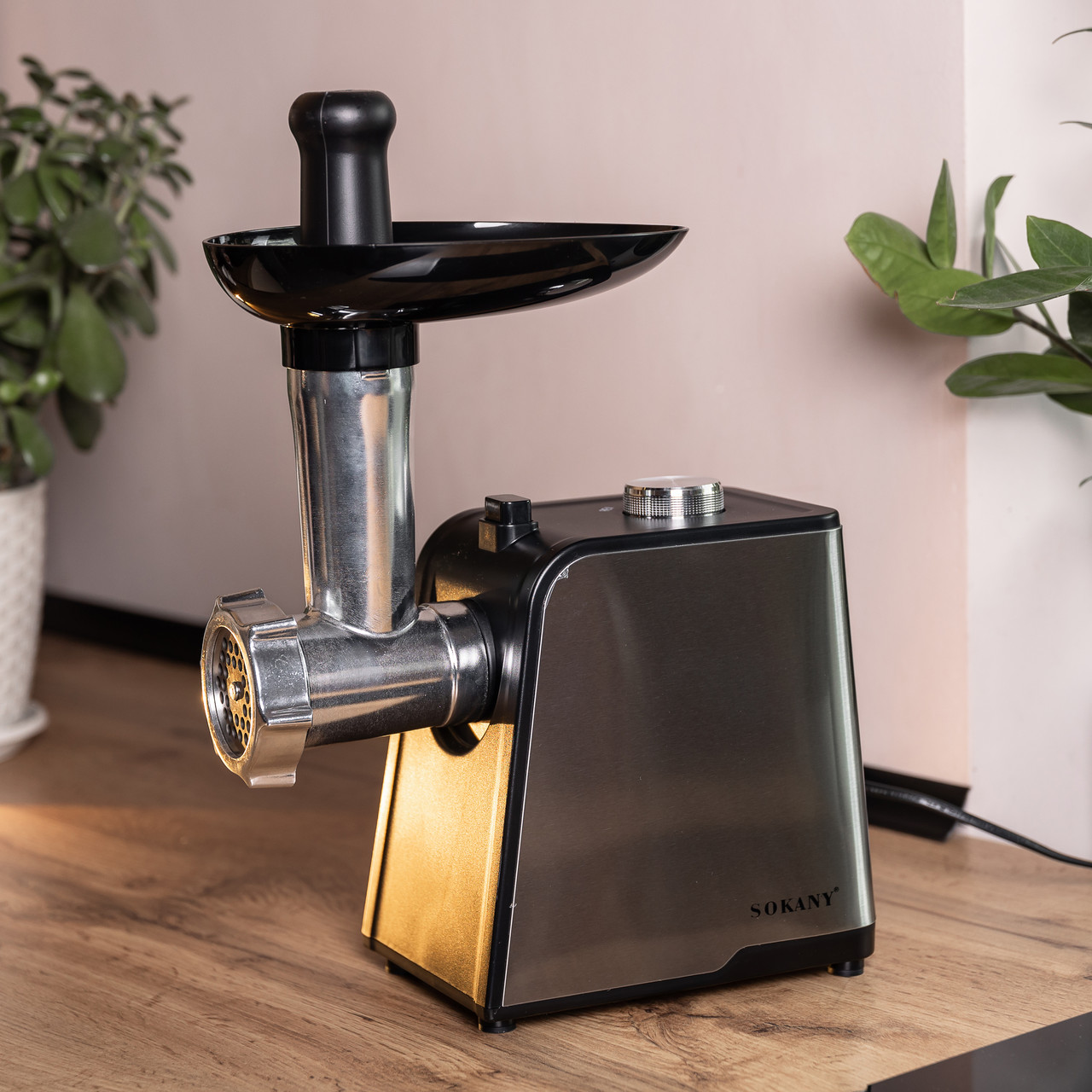 Електрична м'ясорубка для фаршу 1700 Вт електром'ясорубка Sokany