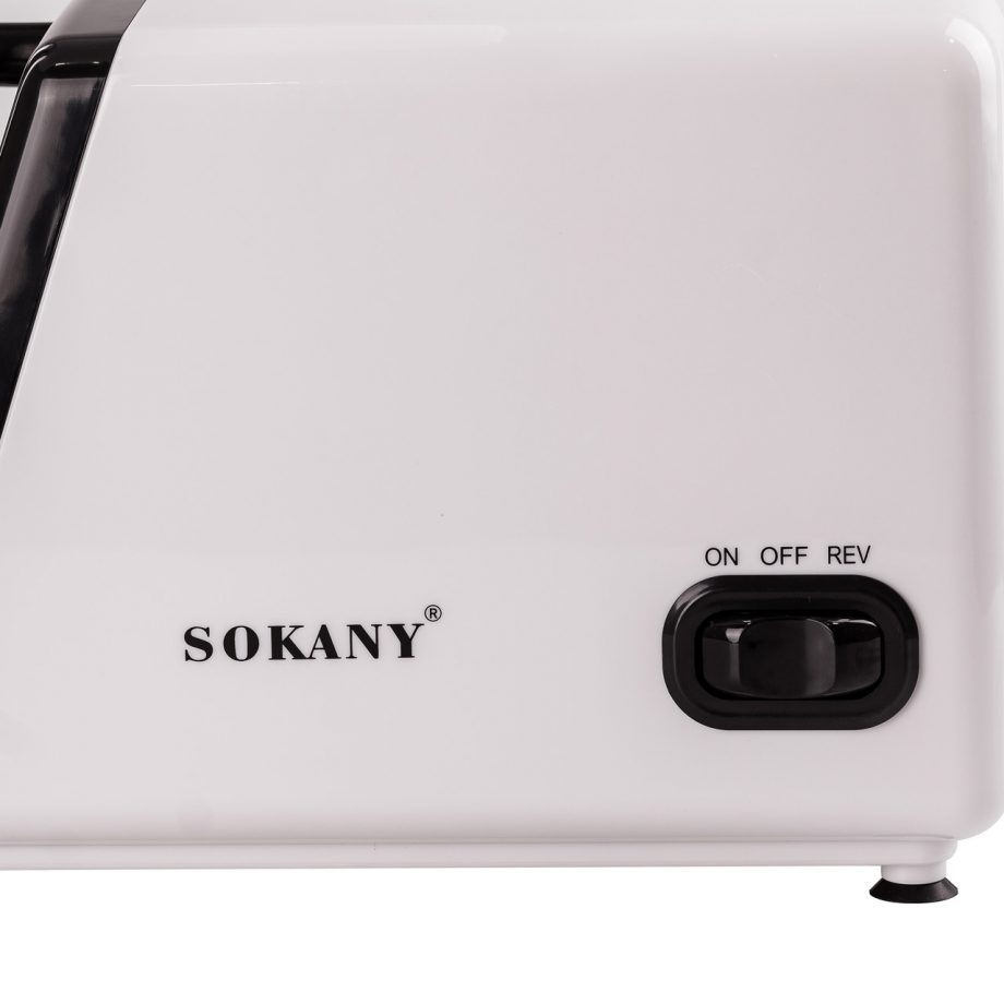 Електрична м&apos;ясорубка для фаршу Sokany електром&apos;ясорубка для дому потужна 2500 Вт з насадками Біла