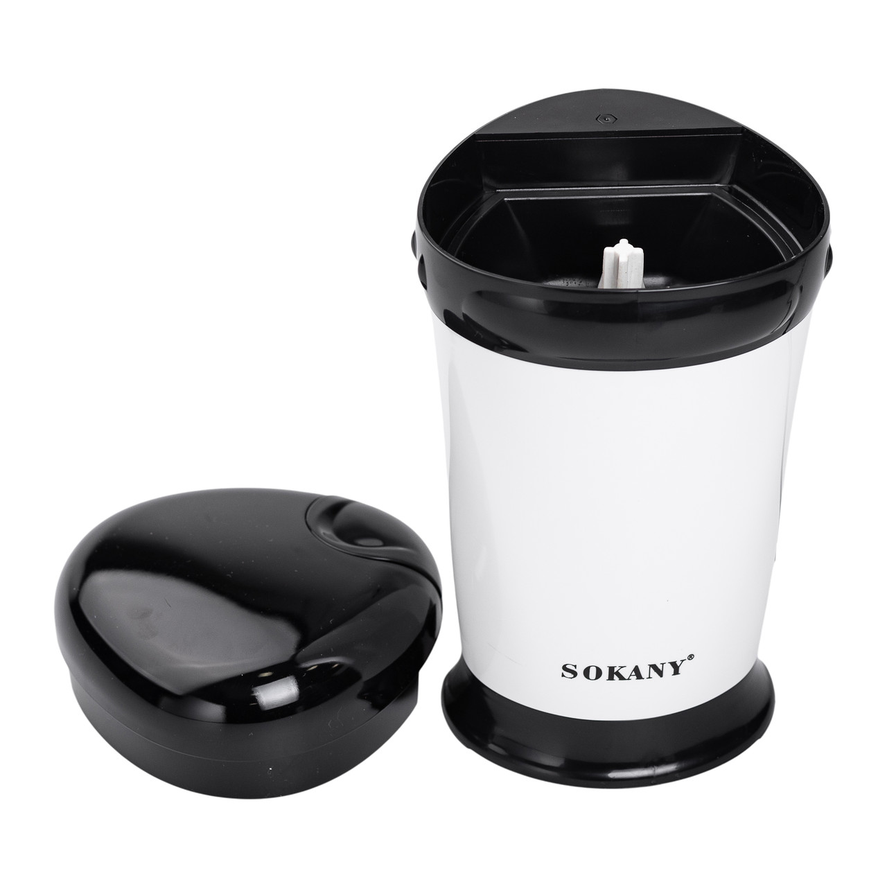 Електро кавомолка 180 Вт автоматична 75 г для дому з дрібним помолом Біла Sokany