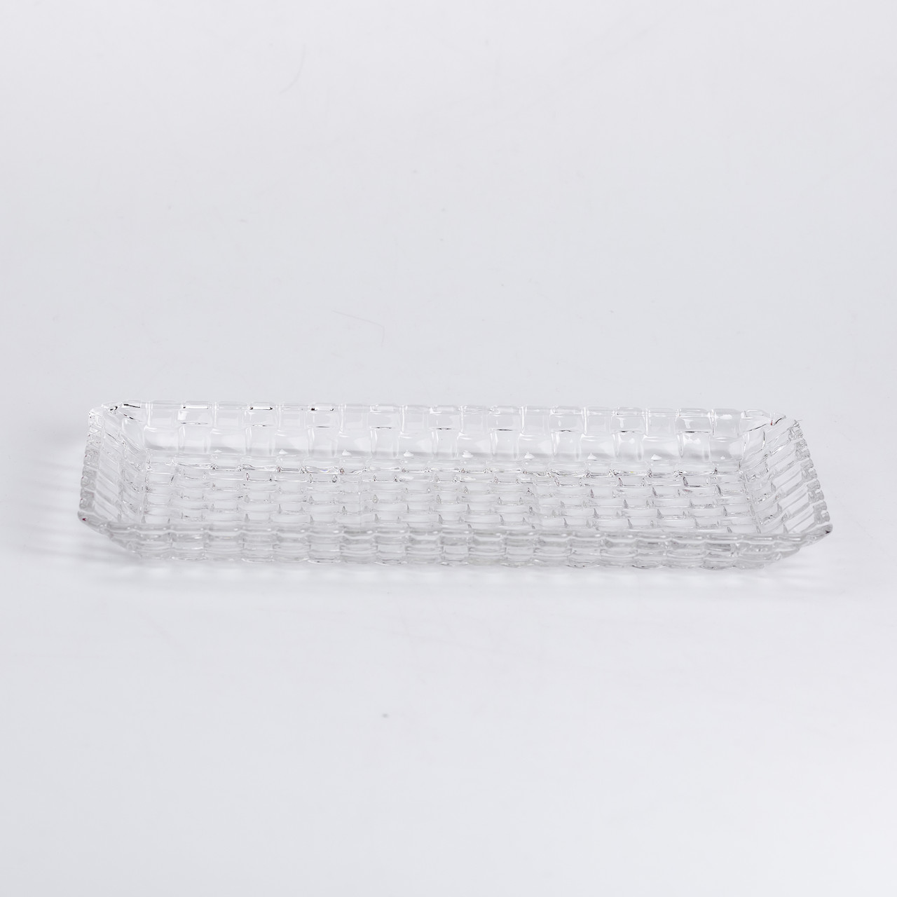 Блюдо для закусок скляне 25*12,5*1,5 см прямокутне