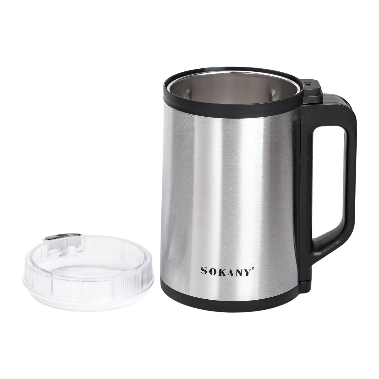 Кавомолка електрична 300 Вт автоматична 140 г для дрібного помолу із нержавіючої сталі Sokany