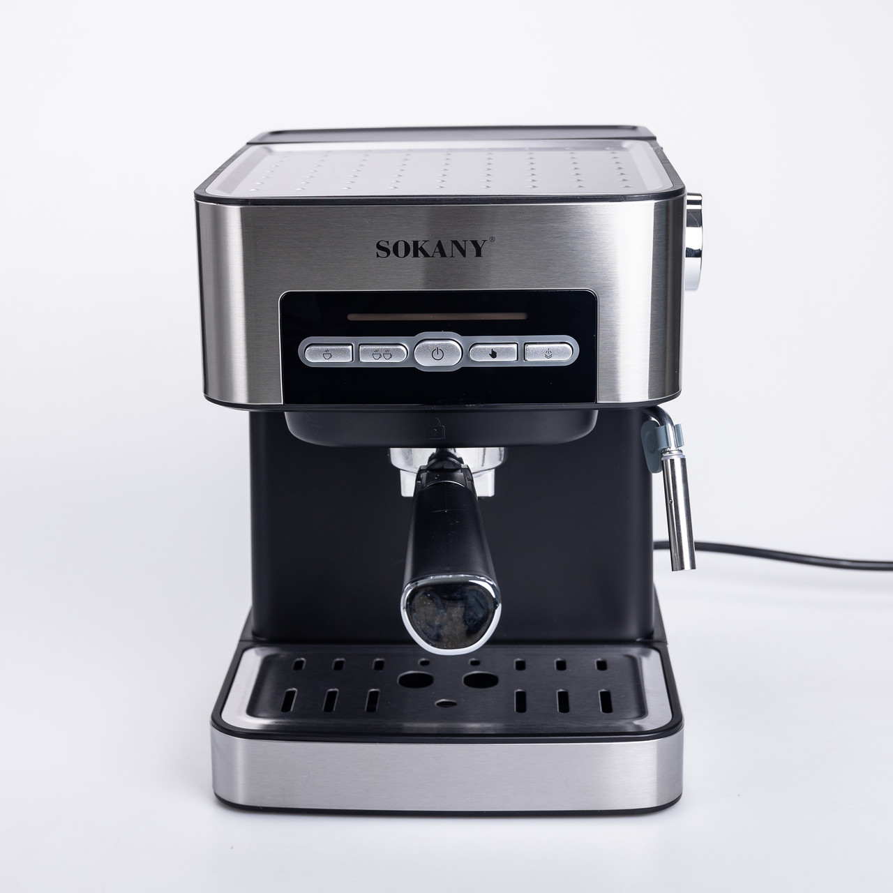 Кавоварка з трубкою для молока 1,6 л кавомашина для дому 850 Вт Sokany