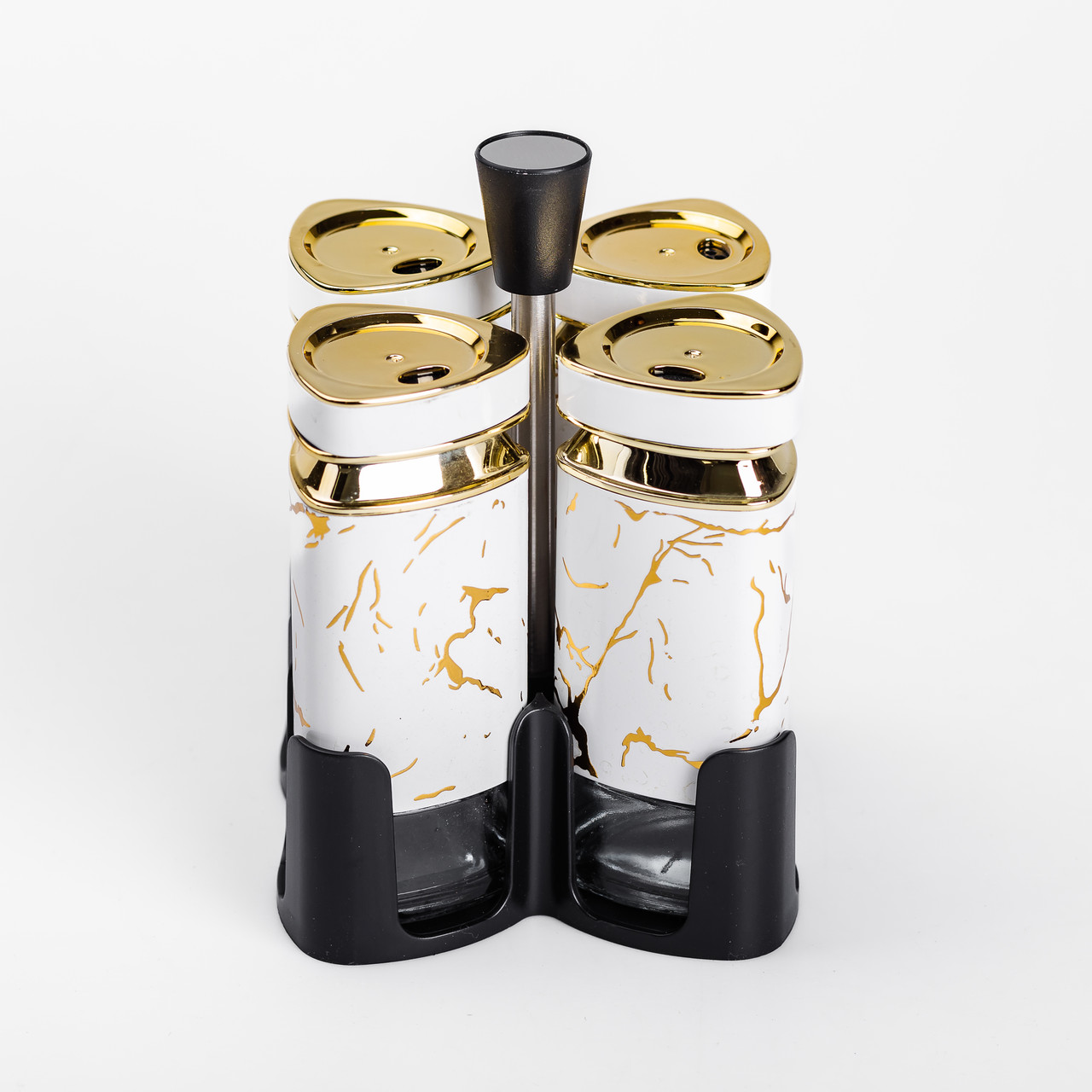 Набір баночок для спецій 4 шт 120 мл карусель для зберігання спецій