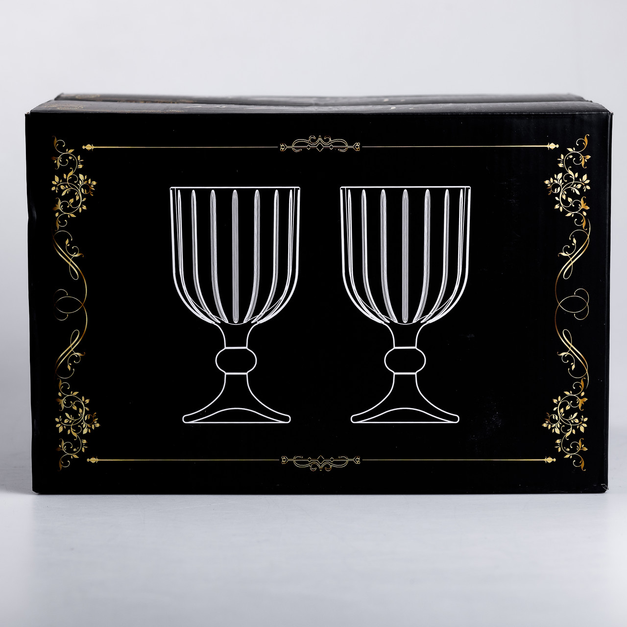 Набір келихів для вина 6 штук 400 мл скляні подарункові келихи на ніжці