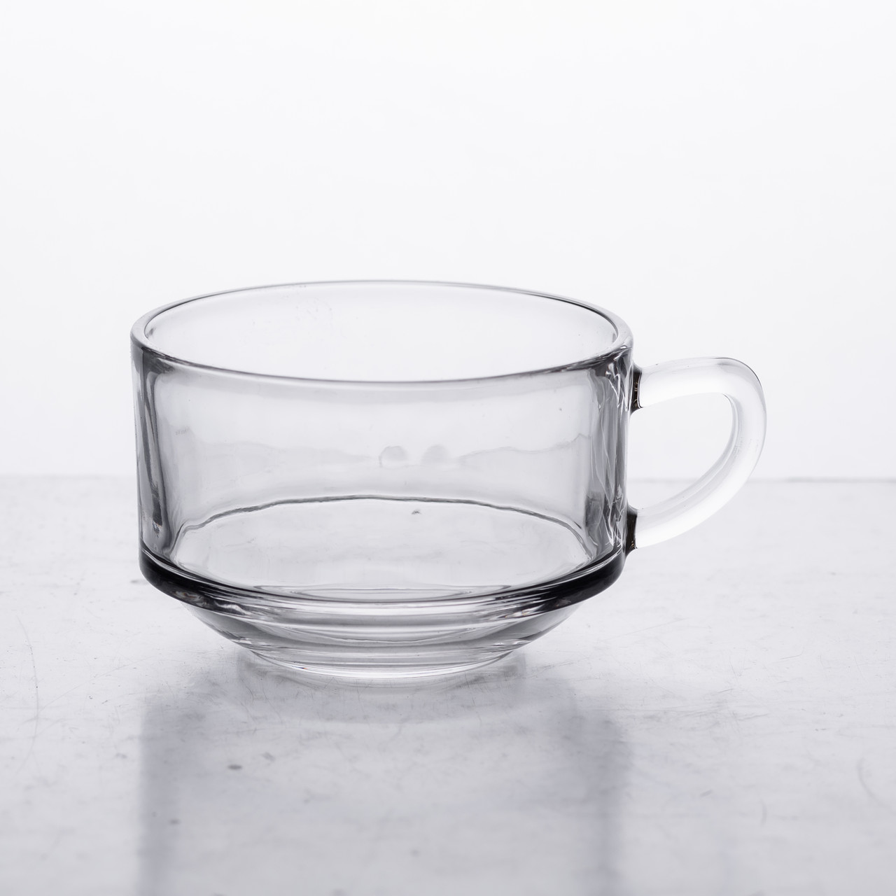 Набір чашок 6 шт для чаю та кави по 270 мл скляні прозорі