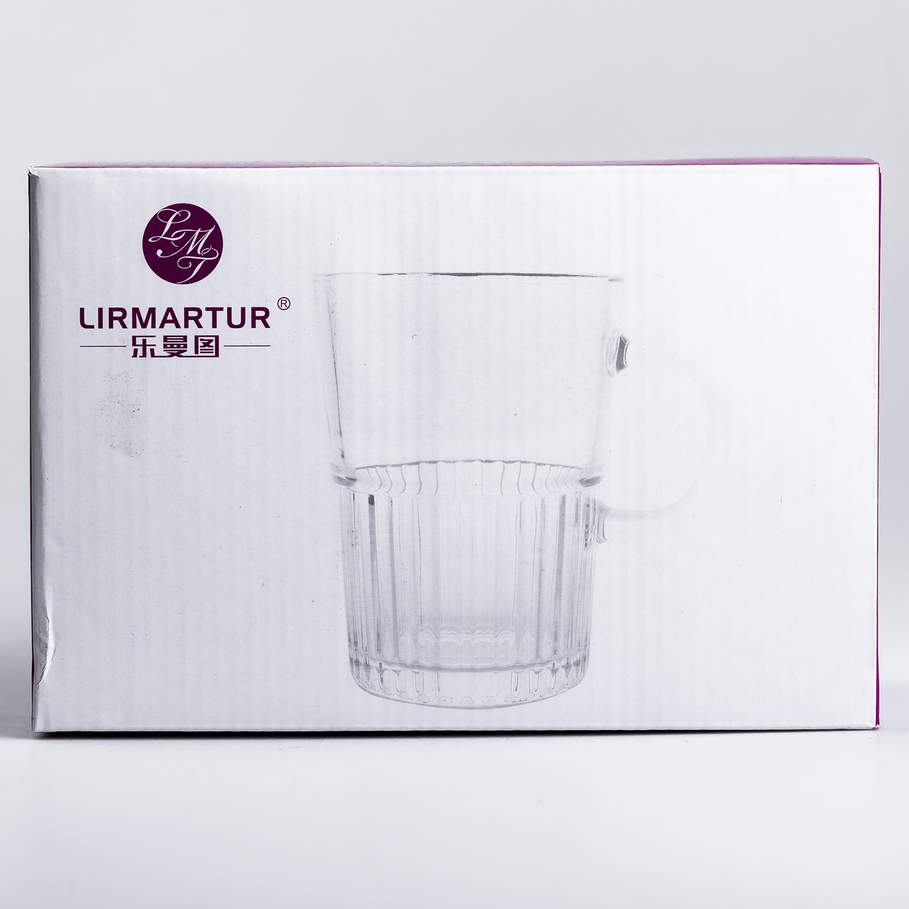 Набір чашок скляних 2 шт. для чаю, кави 500 мл прозорі