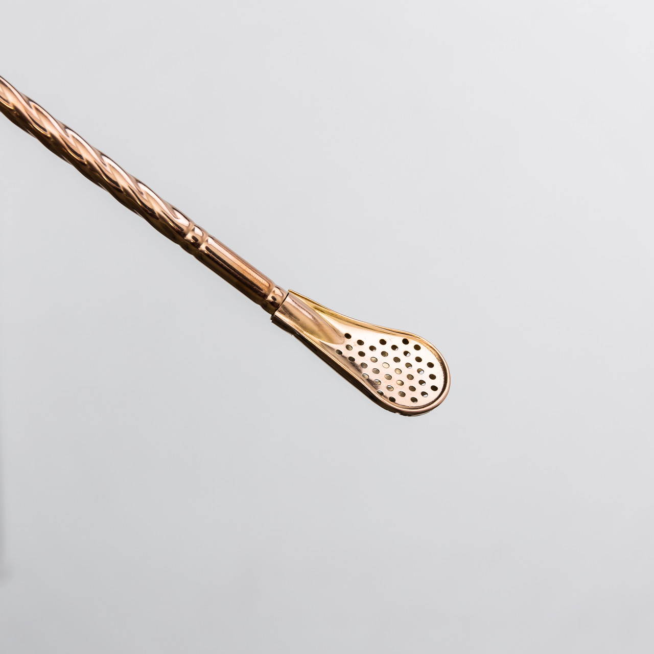 Набір багаторазових ложок-трубочок 6 шт для напоїв 19.5 см зі щіткою для миття з нержавіючої сталі Бронзовий