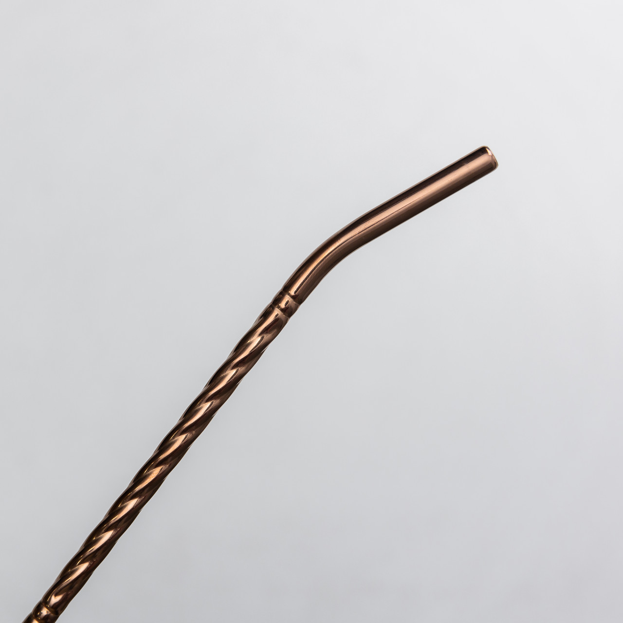 Набір багаторазових ложок-трубочок 6 шт для напоїв 19.5 см зі щіткою для миття з нержавіючої сталі Бронзовий