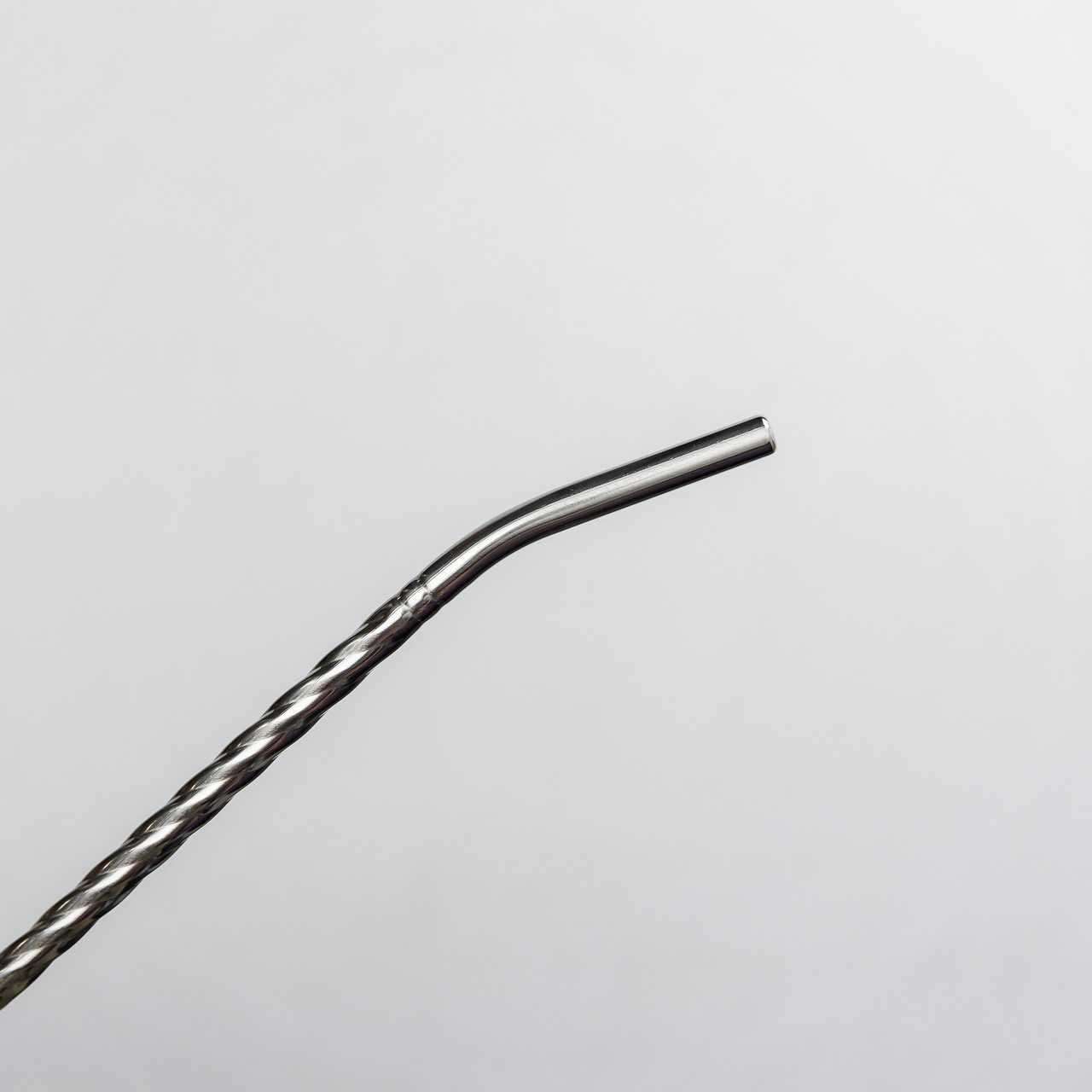 Набір багаторазових ложок-трубочок 6 шт для напоїв 19.5 см зі щіткою для миття з нержавіючої сталі Сірий