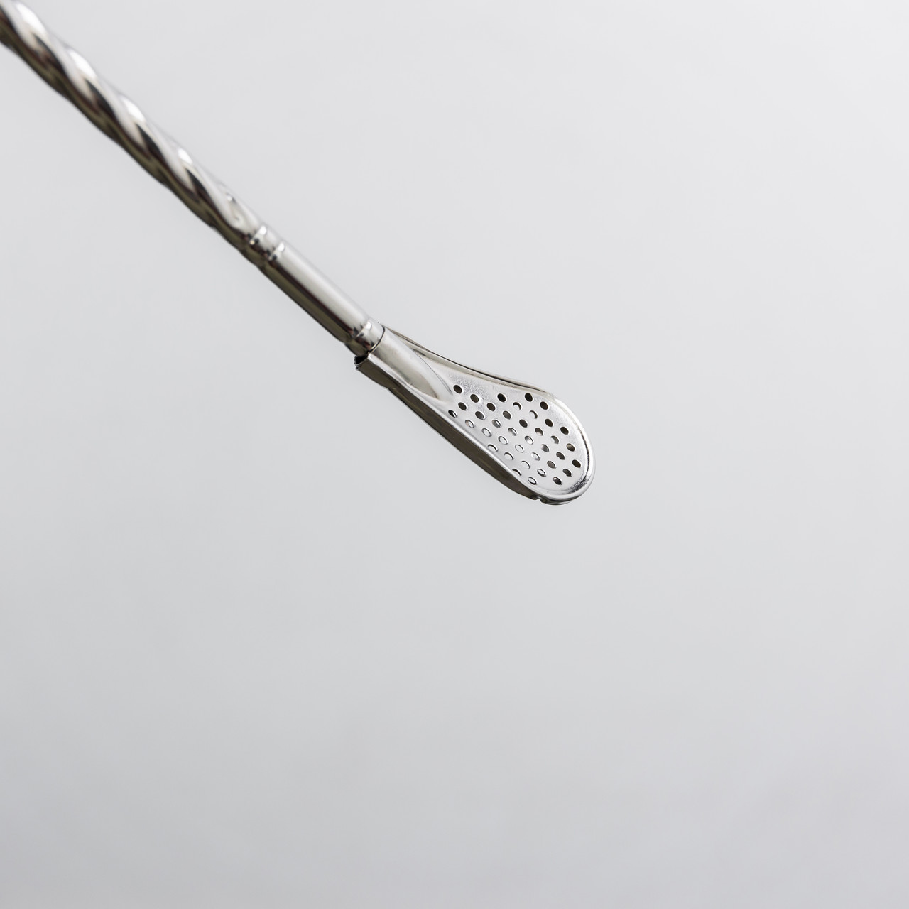 Набір багаторазових ложок-трубочок 6 шт для напоїв 19.5 см зі щіткою для миття з нержавіючої сталі Сірий