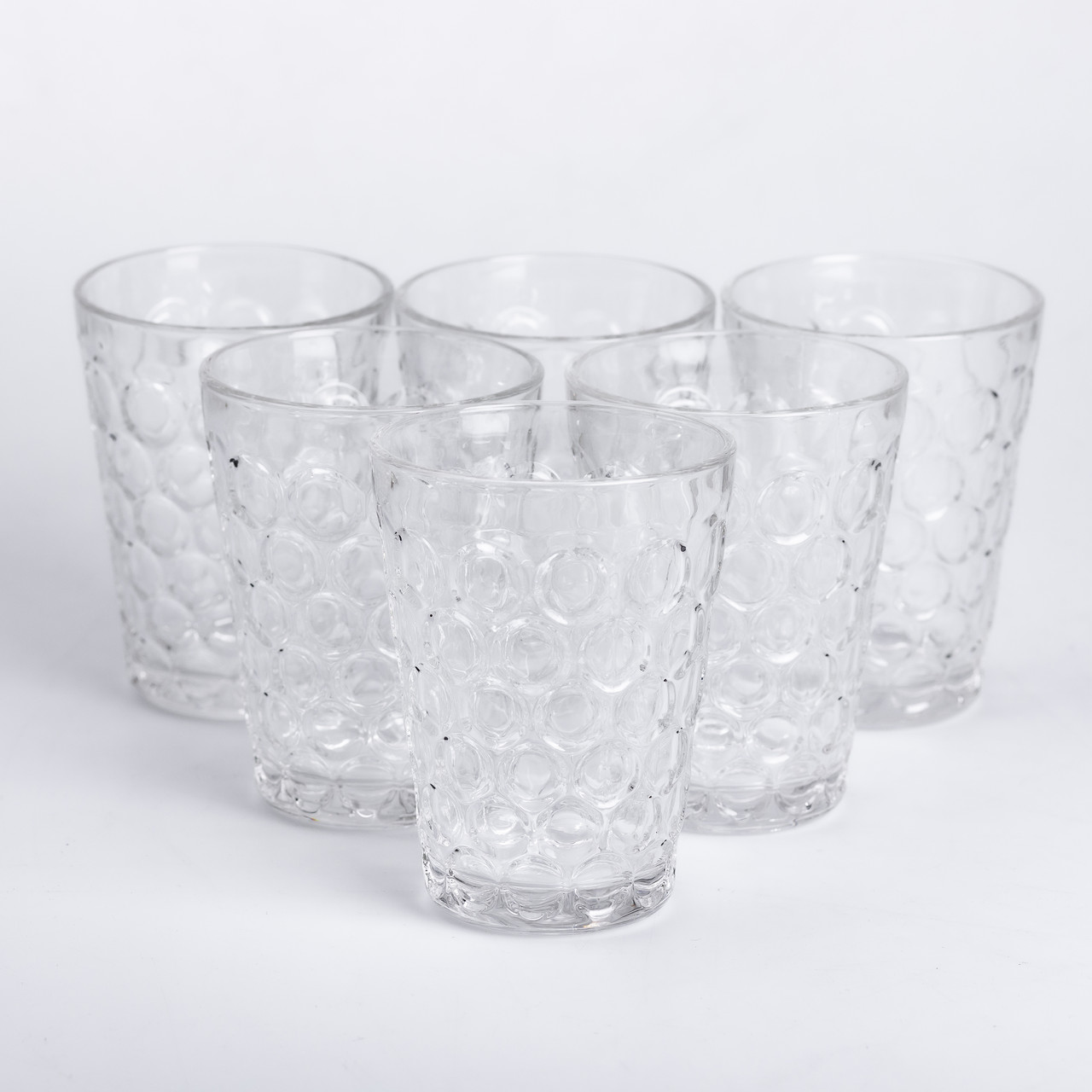 Набір скляних склянок 6 шт. 400 мл для лимонадів, соку, води, коктейлів.