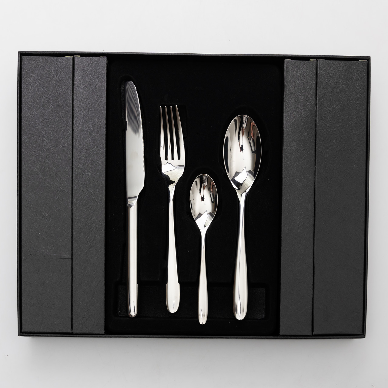 Набір столових приборів на 6 персон 24 предмети столовий набір приборів Сріблястий