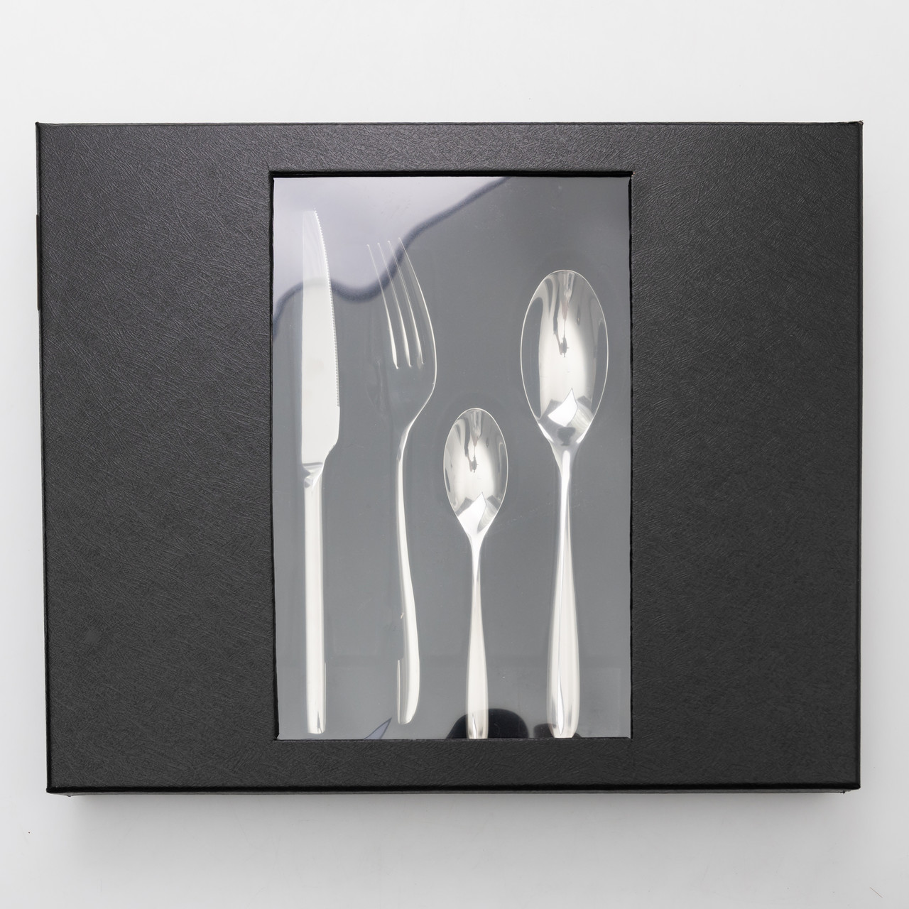 Набір столових приборів на 6 персон 24 предмети столовий набір приборів Сріблястий