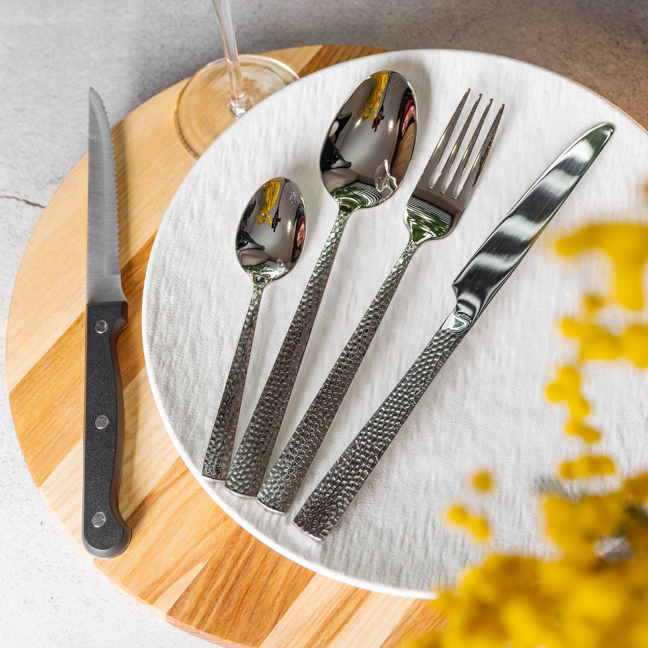 Набір столових приборів у футлярі на 6 осіб столовий набір 30 предметів у футлярі Срібло