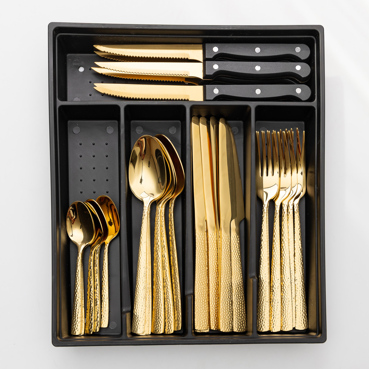 Набір столових приборів у футлярі на 6 осіб столовий набір 30 предметів у футлярі Золото